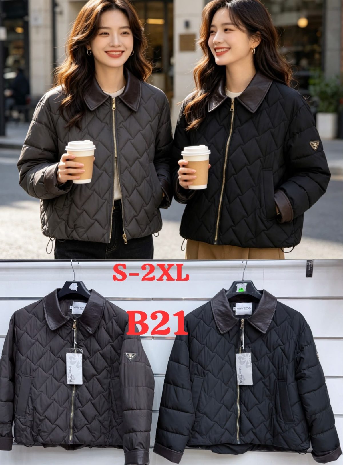 Kurtki Damskie _size s-2xl_paczka 5szt_1kolor 8989378