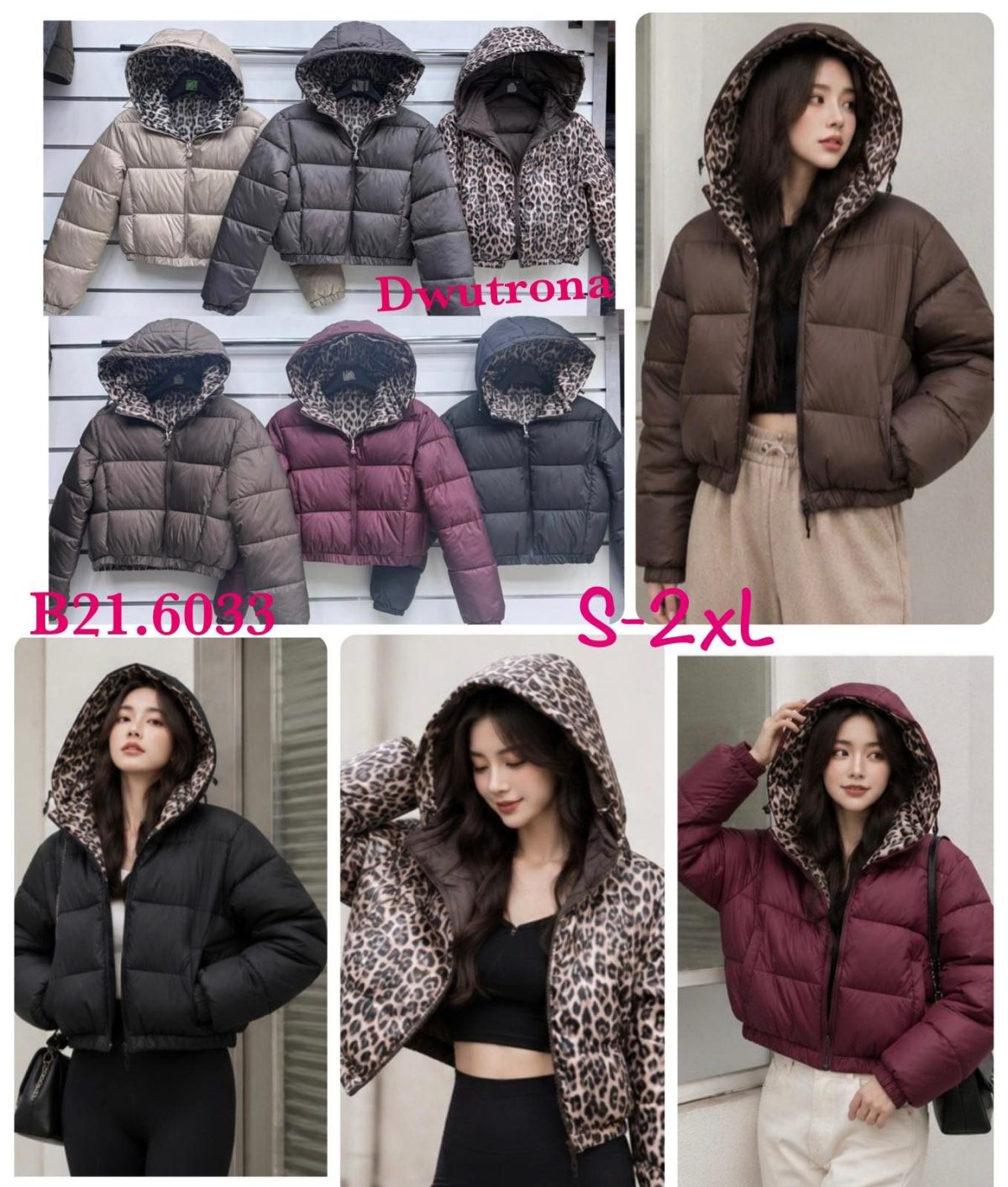 Kurtki Damskie _size s-2xl_paczka 5szt_1kolor 8989379