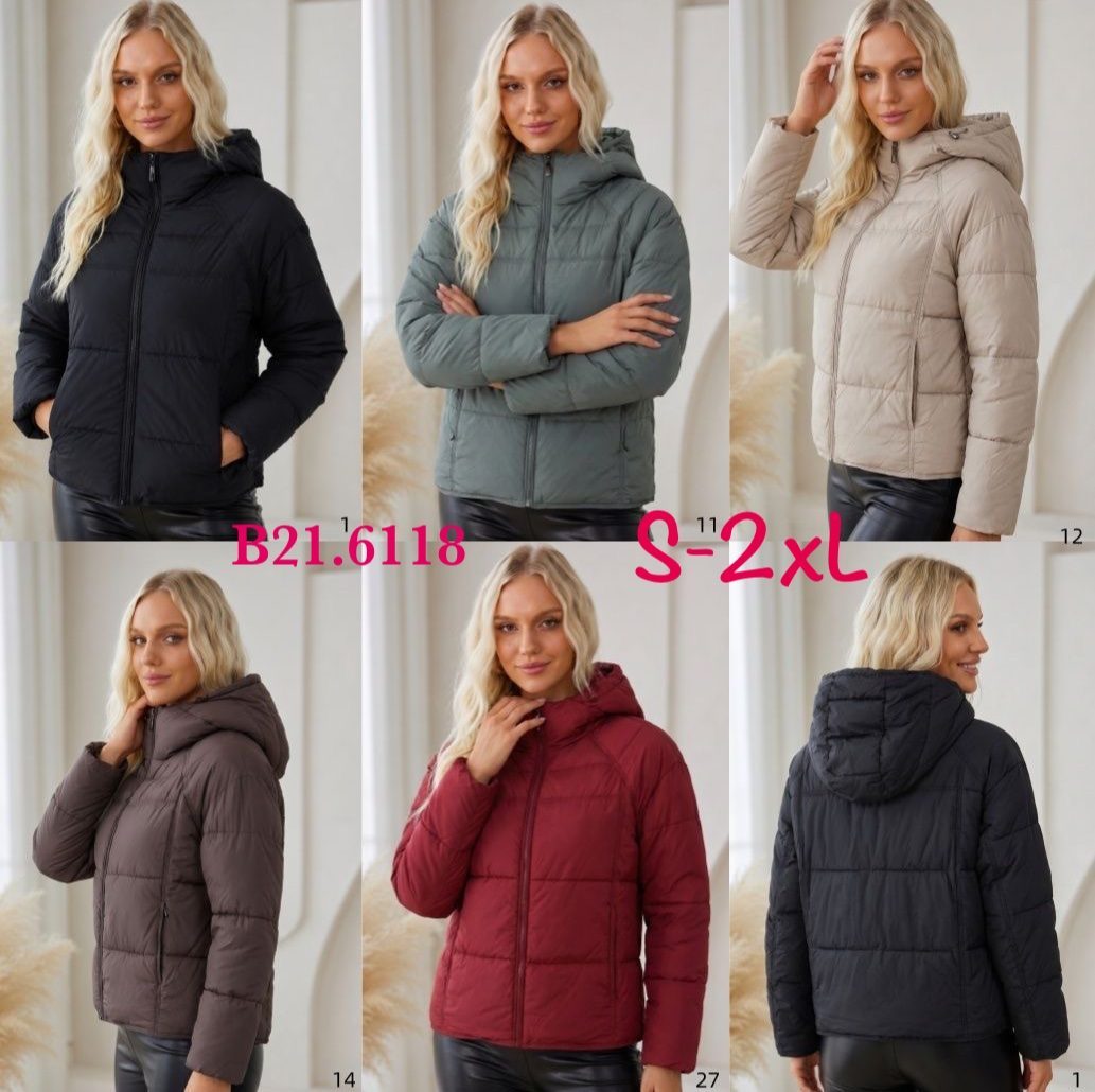 Kurtki Damskie _size s-2xl_paczka 5szt_1kolor 8989391