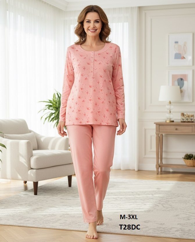 Piżamy DAMSKA TURECKA _size m-3xl_paczka 10 szt_mixkolor 9259774