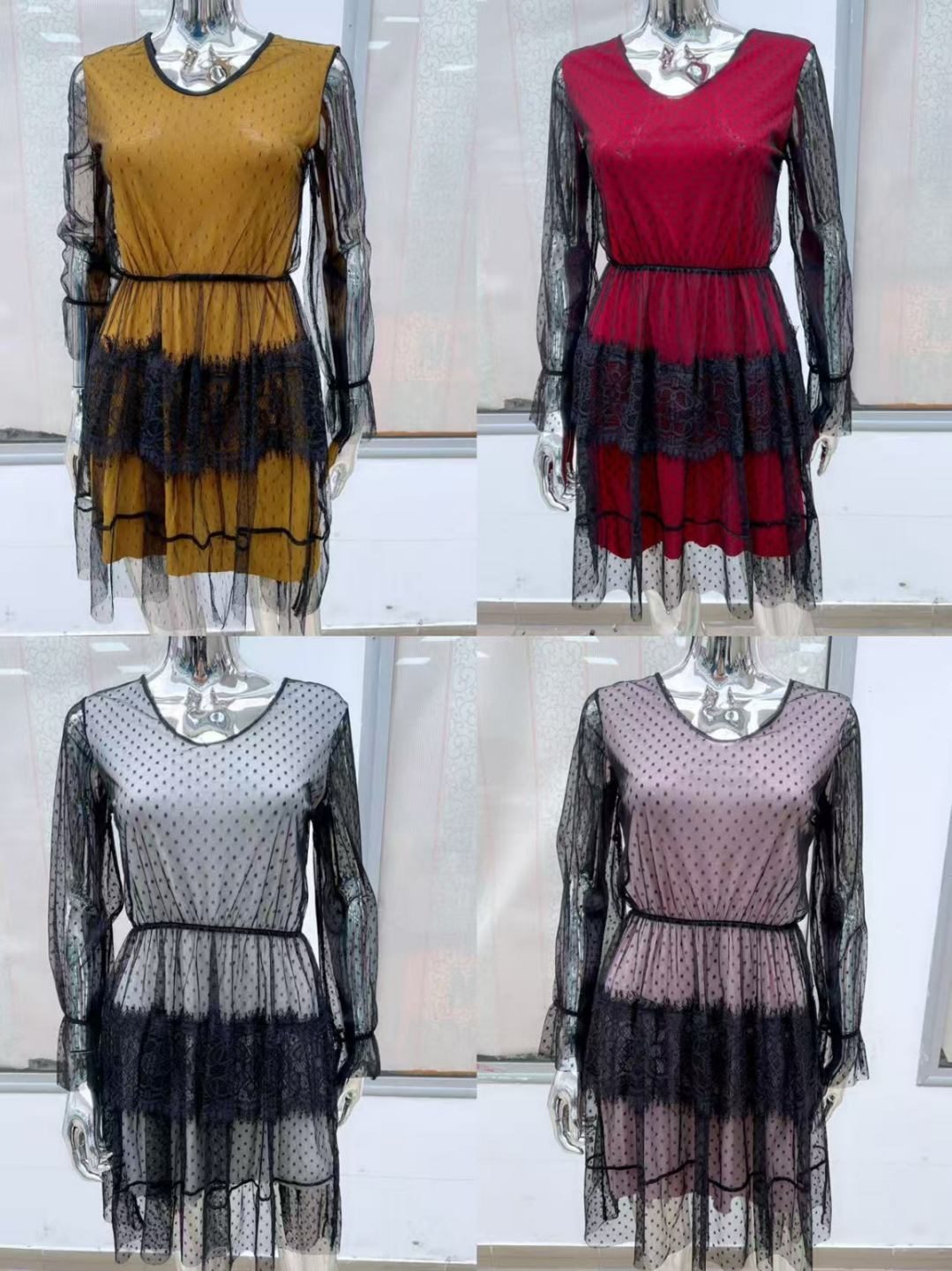 Sukienki Damskie wloskie _size uni_ paczka 6szt_ mix kolor 9259786