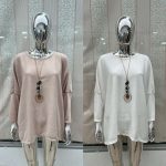 Bluzki Damskie wloskie _size uni_ paczka 6szt_ mix kolor 9259797