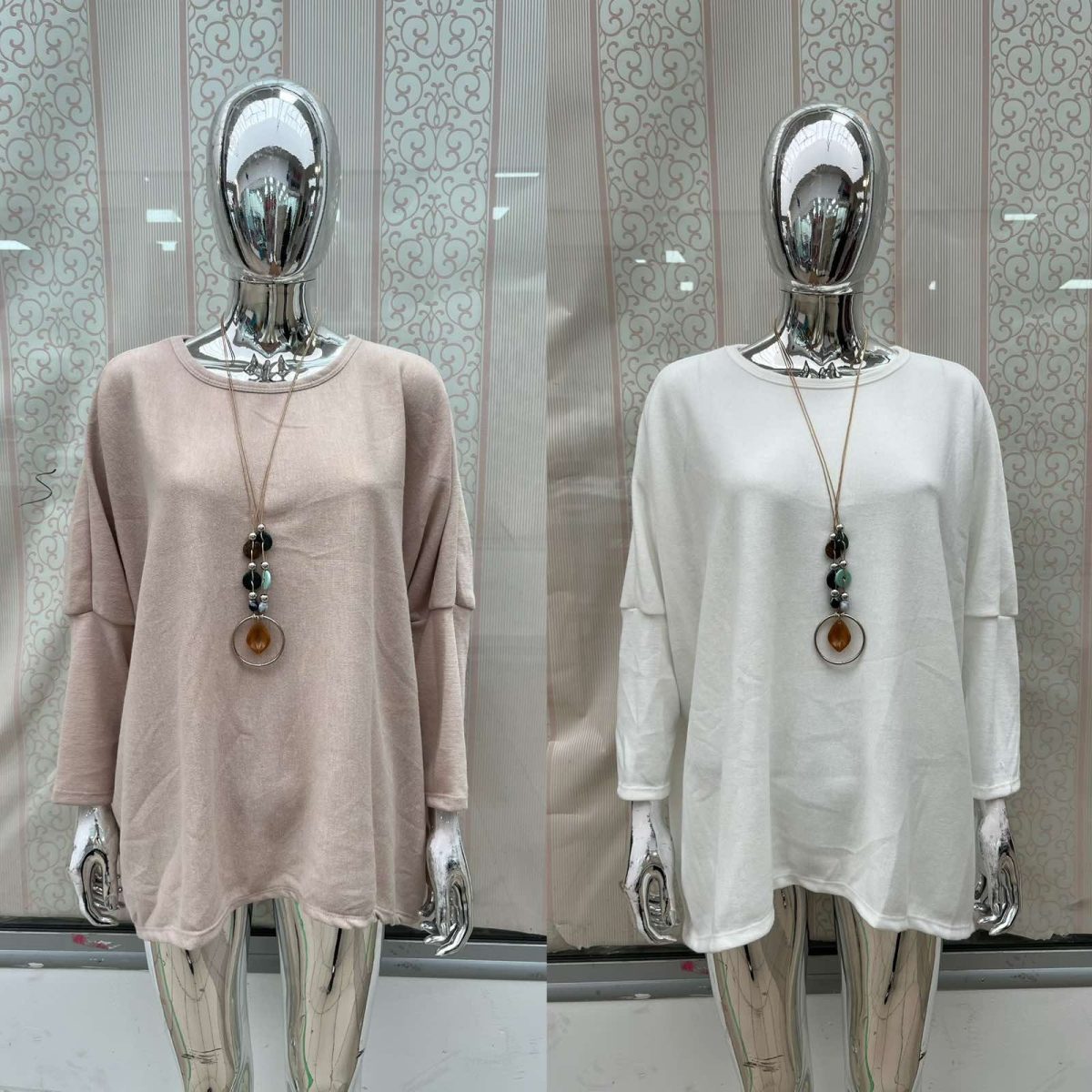 Bluzki Damskie wloskie _size uni_ paczka 6szt_ mix kolor 9259797