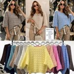 Swetry Damskie wloskie _size uni_ paczka 6szt_ mix kolor 9259810