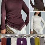 Bluzki Damskie wloskie _size uni_ paczka 6szt_ mix kolor 9259719