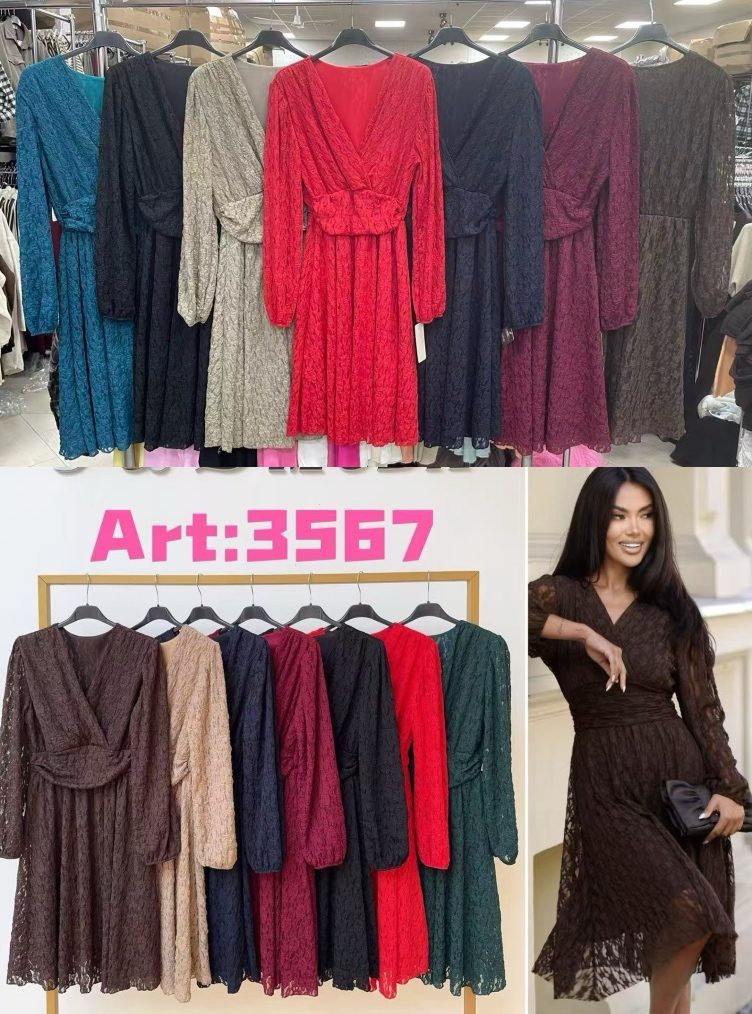 Sukienki Damskie wloskie _size uni_ paczka 6szt_ mix kolor 9259724