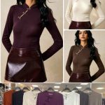 Bluzki Damskie wloskie _size uni_ paczka 6szt_ mix kolor 9259725
