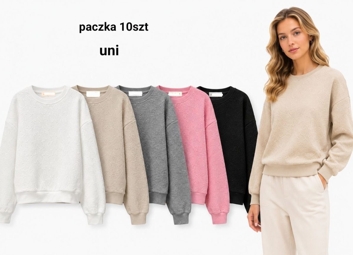 Swetry Damskie _size uni_paczka 10szt_mix kolor 9259765