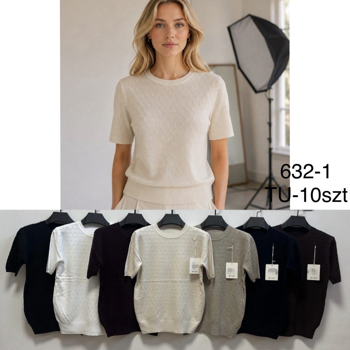 Swetry Damskie _size uni_paczka 10szt_mix kolor 6465000