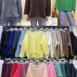 Swetry Damskie wloskie _size uni_ paczka 6szt_ mix kolor 6465015