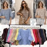 Swetry Damskie wloskie _size uni_ paczka 6szt_ mix kolor 6465016