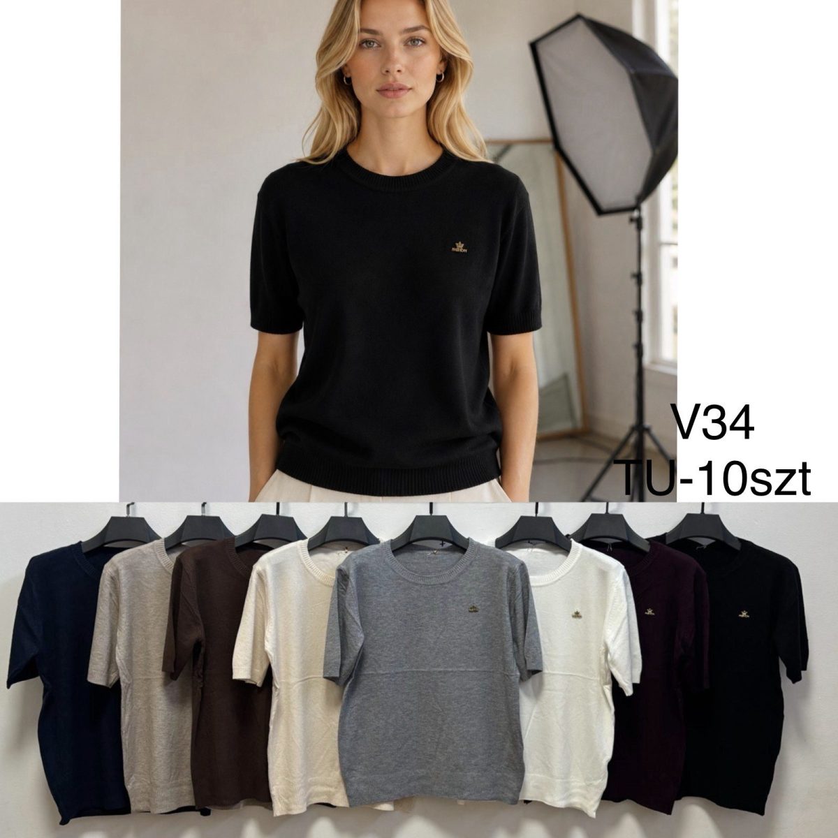 Swetry Damskie _size uni_paczka 10szt_mix kolor 6465022