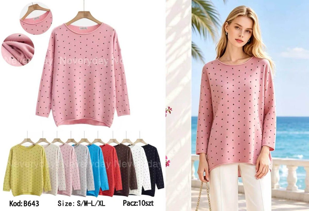 Swetry Damskie _size s-xl_paczka 10szt_mix kolor 6465049