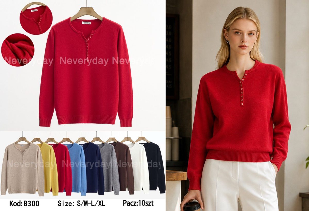 Swetry Damskie _size s-xl_paczka 10szt_mix kolor 6465056