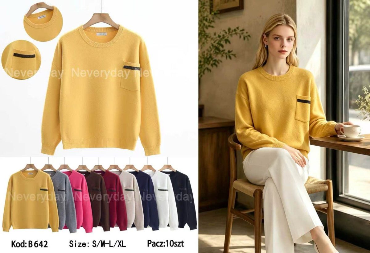 Swetry Damskie _size s-xl_paczka 10szt_mix kolor 6465058