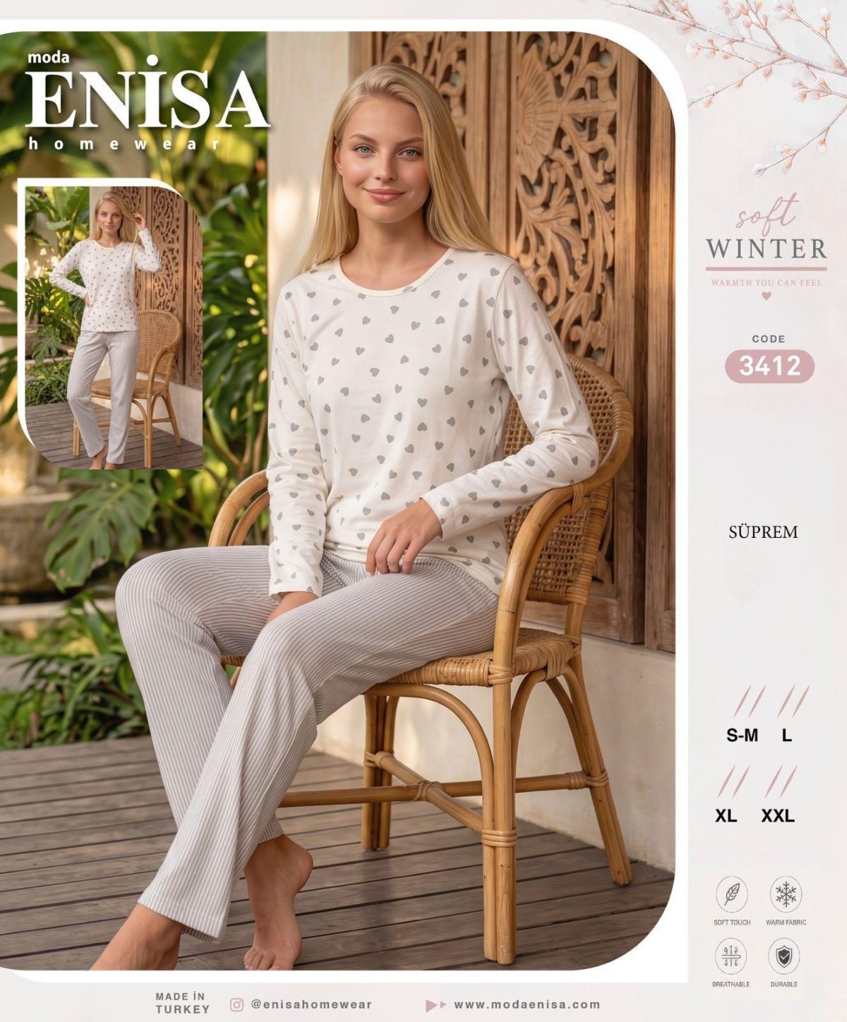 Piżamy DAMSKA TURECKA _size s-2xl_paczka 12 szt_1kolor 6465062