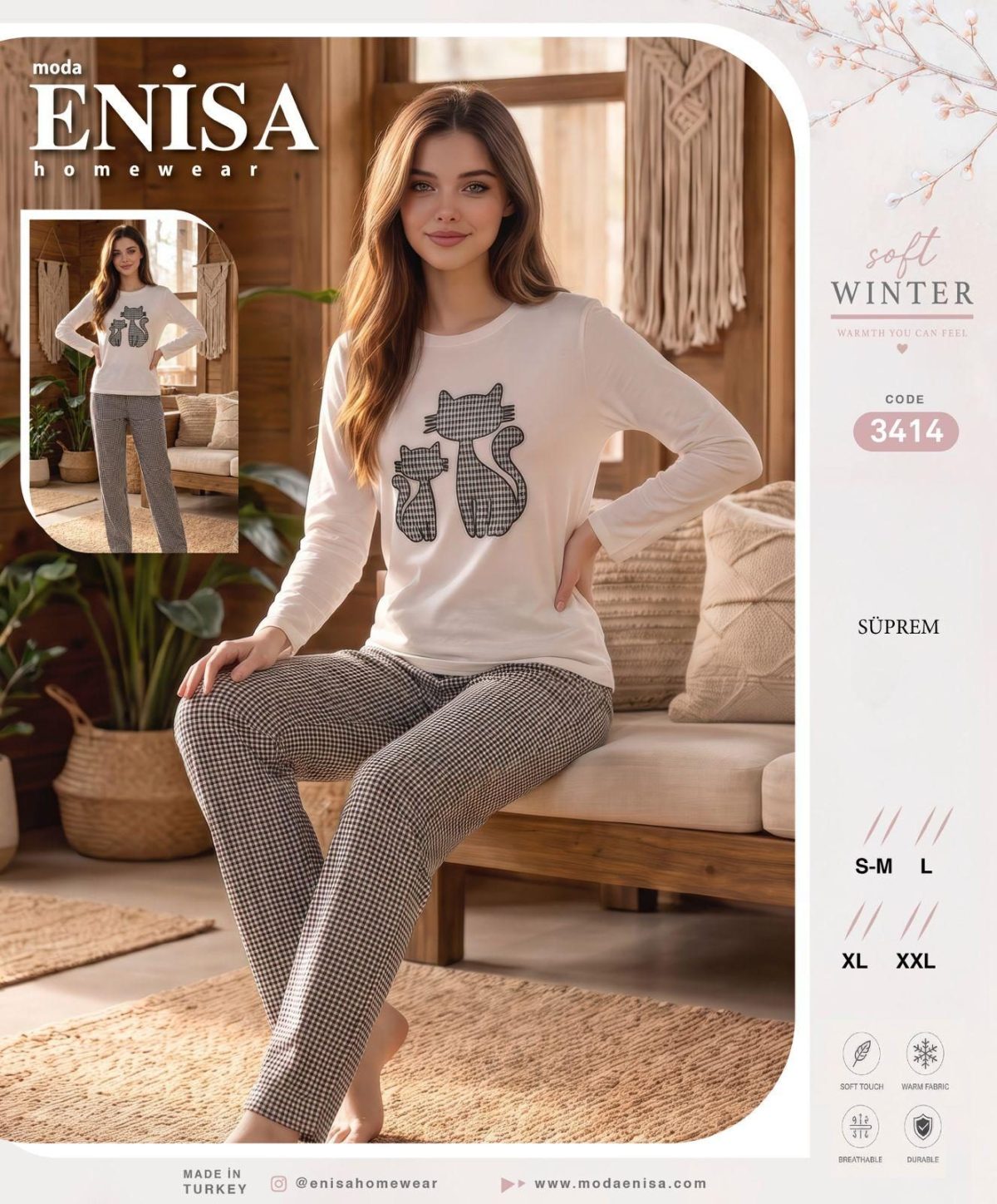 Piżamy DAMSKA TURECKA _size s-2xl_paczka 12 szt_1kolor 6465063