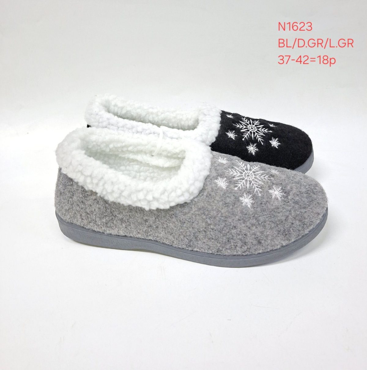 Buty Kapcie DAMSKIE (37-42_18par) 7635275