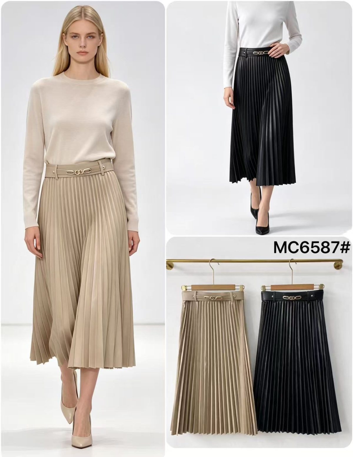 Spódnica długa DAMSKA _size s-l_paczka 12 szt_mixkolor 2325109