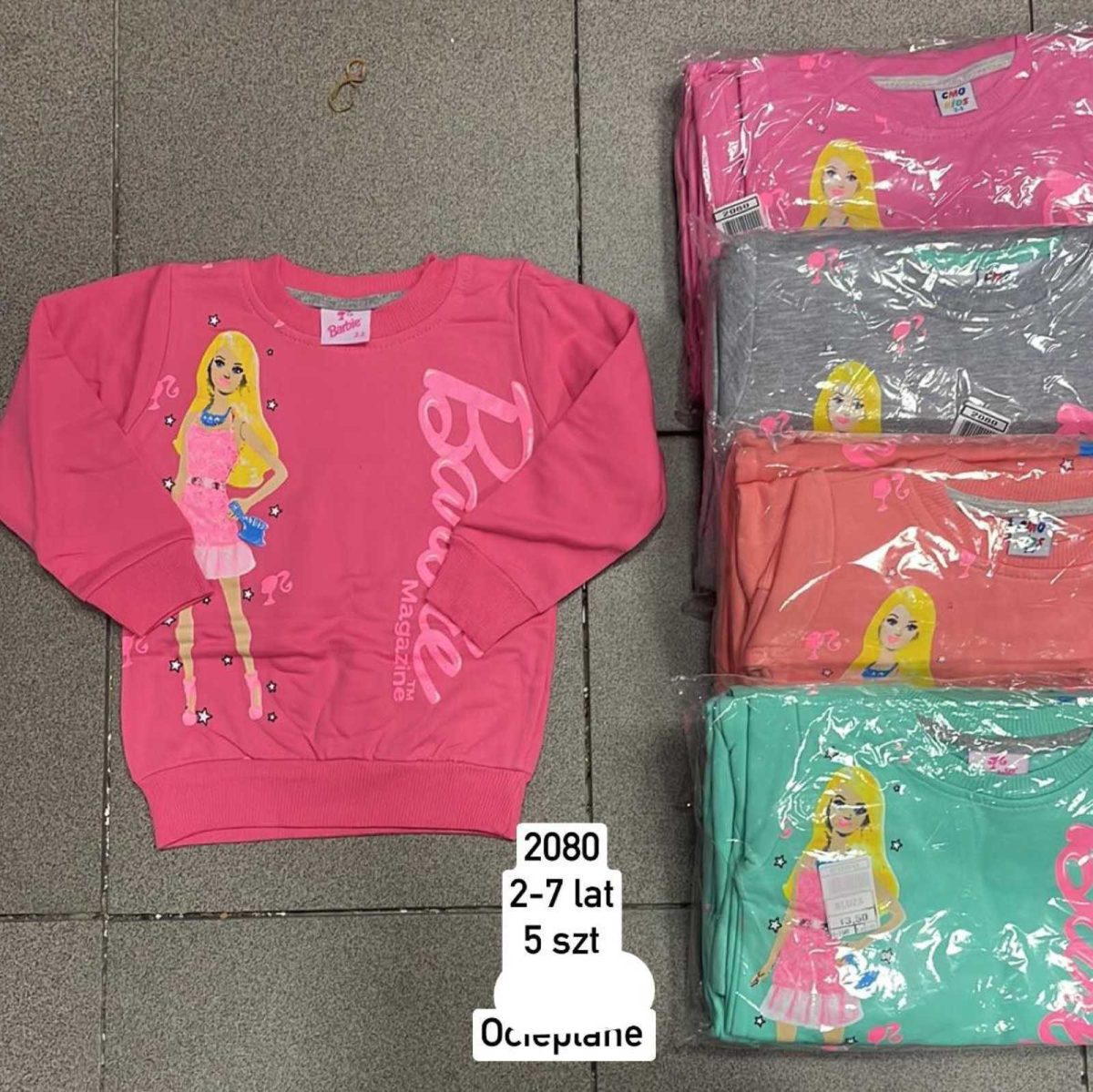 Bluzy DZIECIĘCA size 2-7 lat_ paczka 5szt _1 kolor 2325142