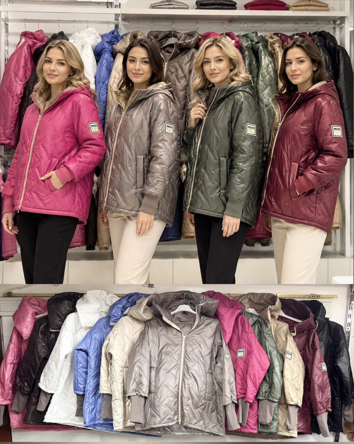 Kurtki Damskie wloskie _size uni_ paczka 6szt_ mix kolor 2528385