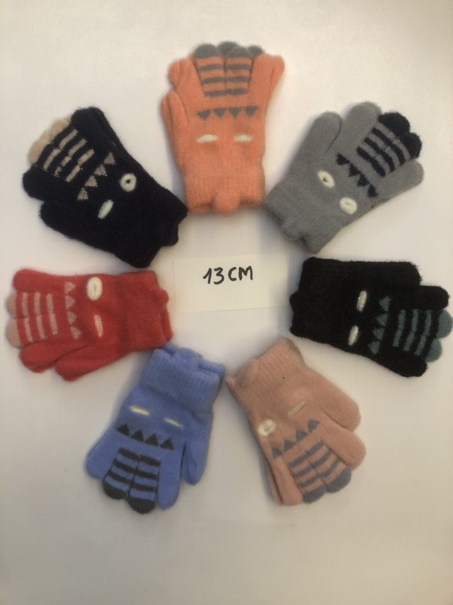 Rękawiczki Dziecięce _ paczka 12parę _mix kolor 4350709