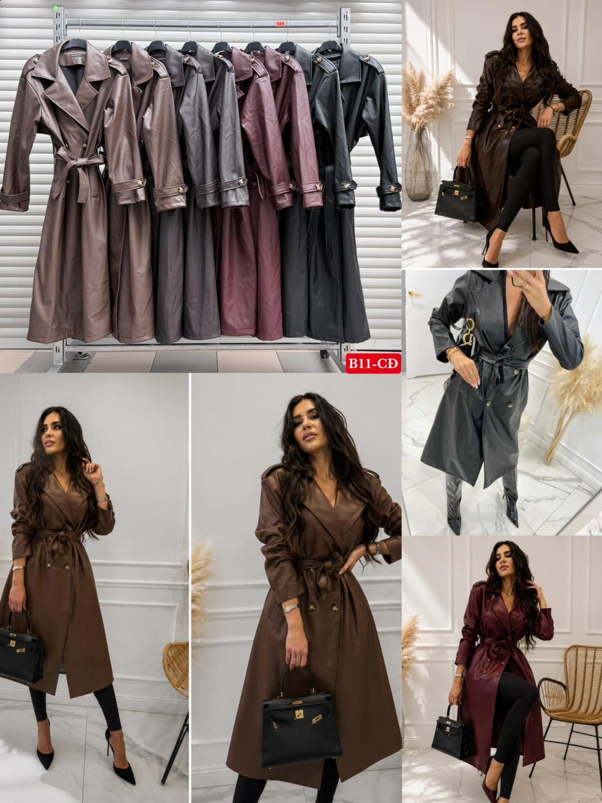 Płaszcz Damskie wloskie _size uni_ paczka 6szt_ mix kolor 3089865
