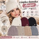 Czapki Damskie _ paczka 12parę _mix kolor 3089921