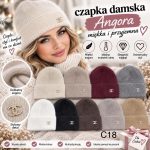Czapki Damskie _ paczka 12parę _mix kolor 3089924