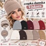 Czapki Damskie _ paczka 12parę _mix kolor 3089926
