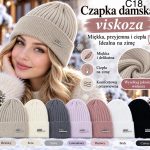 Czapki Damskie _ paczka 12parę _mix kolor 3089944