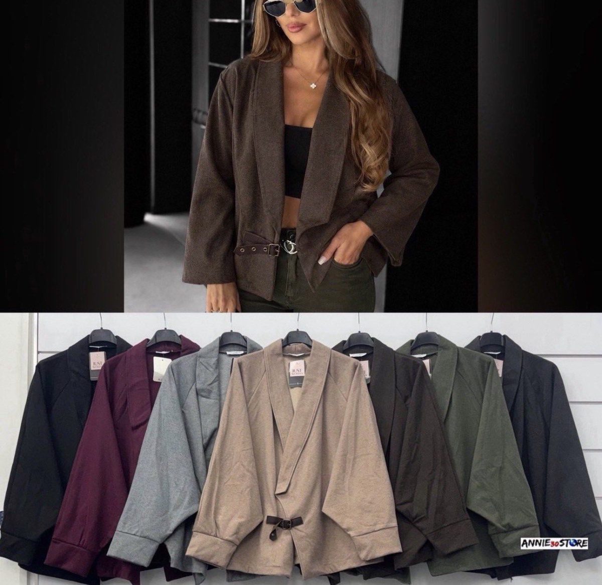 Marynarki Damskie wloskie _size uni_ paczka 6szt_ mix kolor 3089972