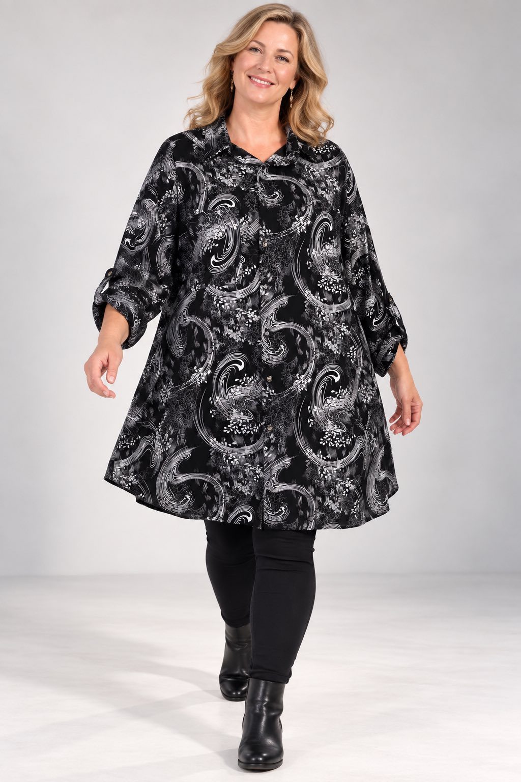 Tuniki Damskie Polskie_ size standard_ paczka 4szt 1 kolor 1173980