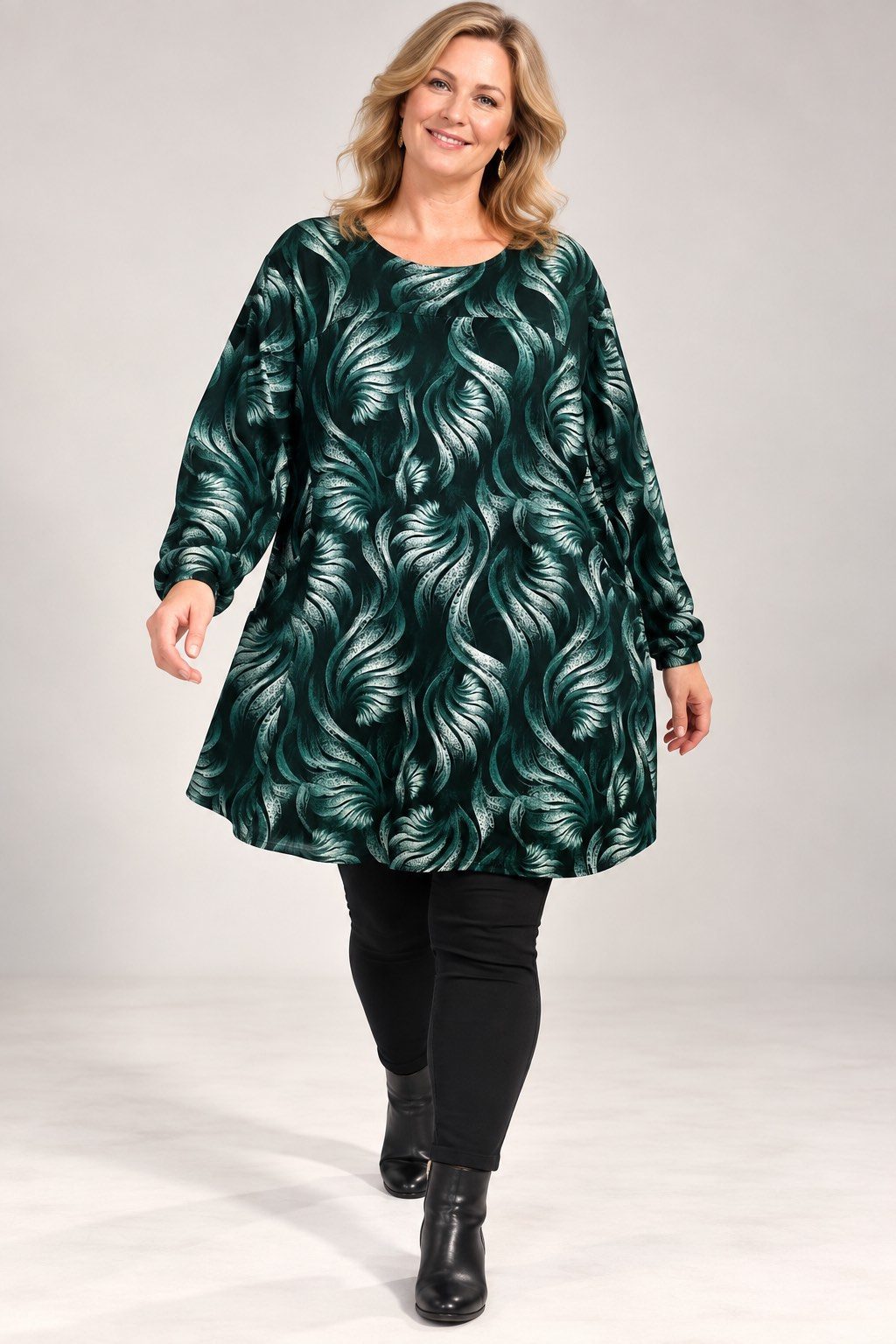 Tuniki Damskie Polskie_ size standard_ paczka 4szt 1 kolor 1173982