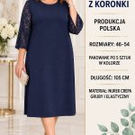 Sukienki Damskie Polskie_ size 46-54_ paczka 5szt 1 kolor 1430564