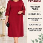 Sukienki Damskie Polskie_ size 46-54_ paczka 5szt 1 kolor 1430565