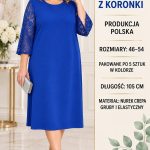 Sukienki Damskie Polskie_ size 46-54_ paczka 5szt 1 kolor 1430566