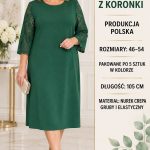 Sukienki Damskie Polskie_ size 46-54_ paczka 5szt 1 kolor 1430567