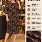 Sukienki Damskie Polskie_ size 46-54_paczka 5szt 1 kolor 1430603