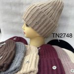 Czapki Damskie _ paczka 12parę _mix kolor 4122794