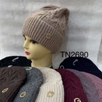 Czapki Damskie _ paczka 12parę _mix kolor 4122799