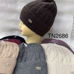Czapki Damskie _ paczka 12parę _mix kolor 4122804
