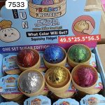 5_5CM  Gniotki dumplings małe brokatowe z kulkami 7135015