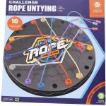 GRA EDUKACYJNA KNOT ROPE UKŁADANKA LOGICZNA ROZPLĄTYWANIE LIN DLA DZIEC 7353545