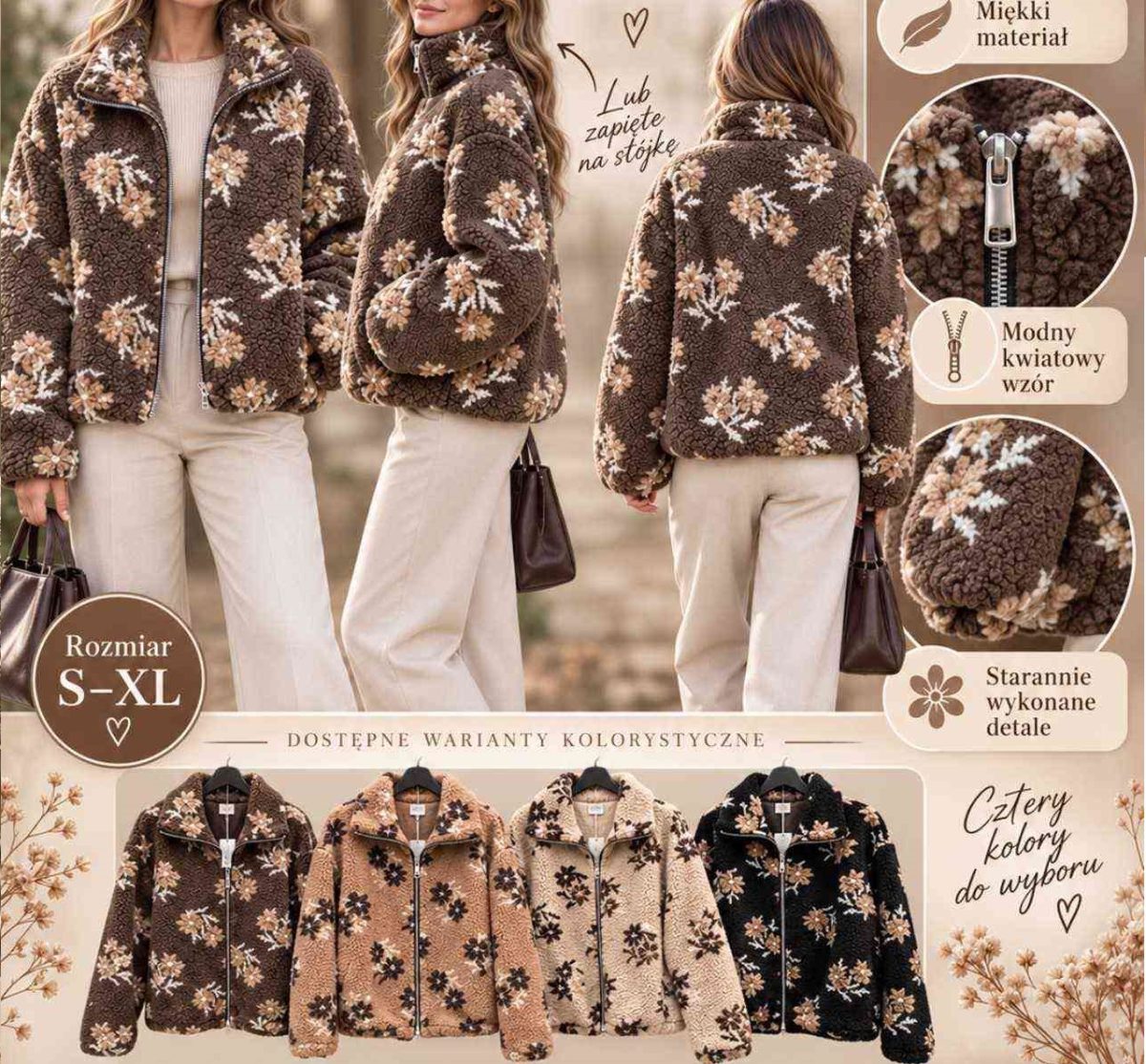 Kurtki damskie z długim rękawem. Produkt włoski (S-XL_ 4) 8707659