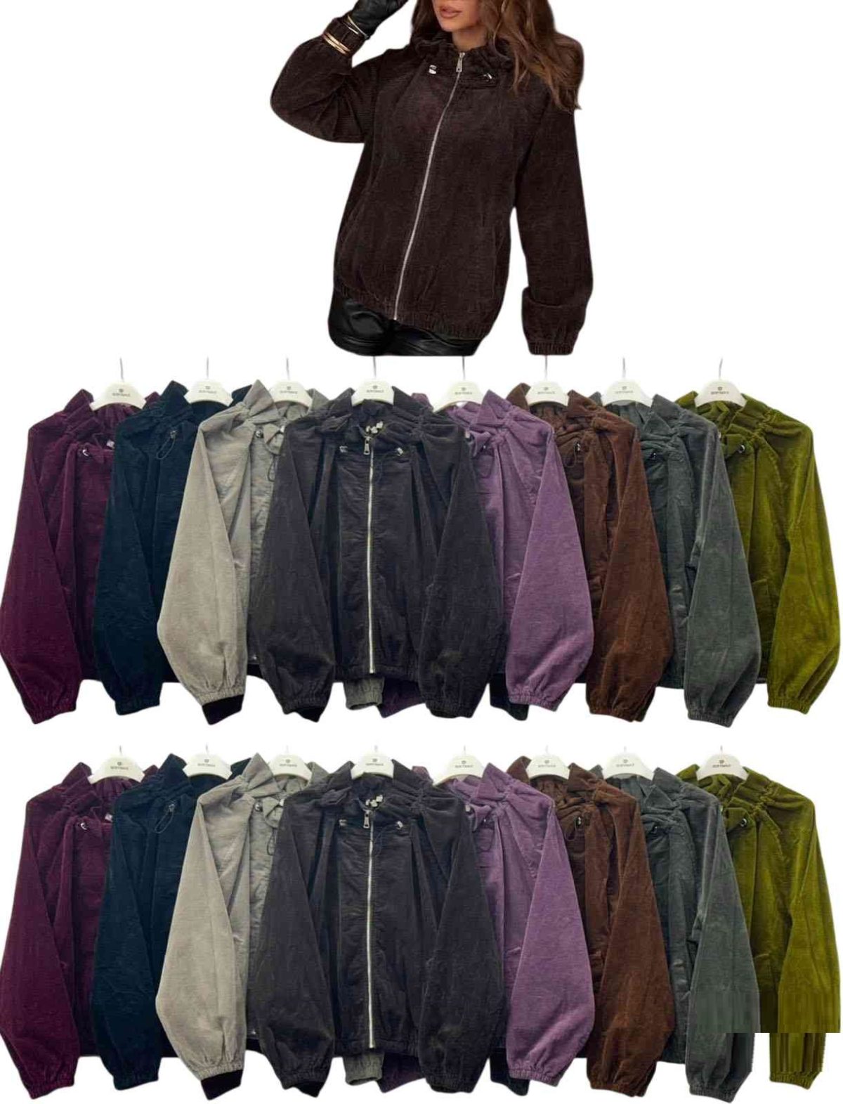 Kurtki damskie z długim rękawem. Produkt włoski (UNI_ 4) 8707661