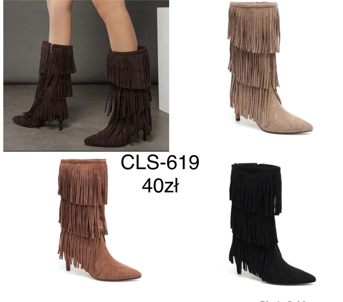 Buty Botki DAMSKIE (36-41_ 12par) 4944987