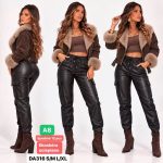 Spodnie skórzane Damskie _ size s-xl _ paczka 12szt_ 1kolor 4945349