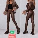 Spodnie skórzane  Damskie  _ size s-xl _ paczka 12szt_ 1kolor 4945355
