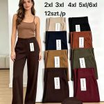 Spodnie Damskie _ Size 2xl-6xl_ paczka 12szt_mix kolor 4945621